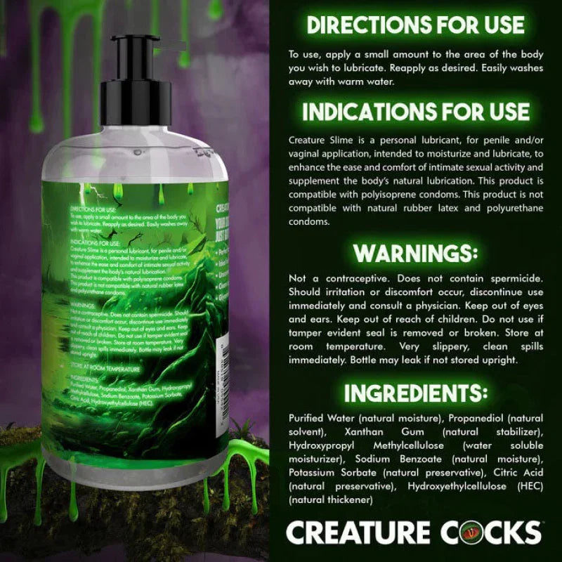 Creature Slime Water Based Lubricant 16oz - MyPleasure