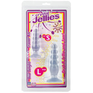Crystal Jellies Anal Delight Trainer Kit - Clear - MyPleasure