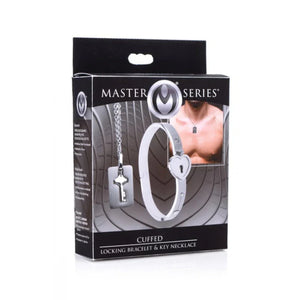 Cuffed Locking Bracelet and Key Necklace - MyPleasure