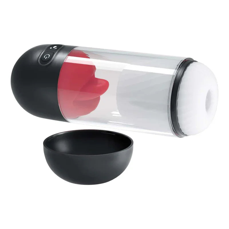 Delite Masturbator With Tongue Action - White - MyPleasure