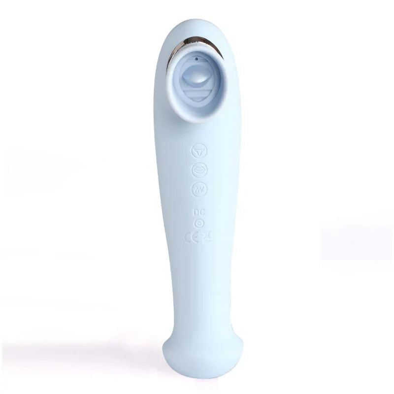 Destiny 15-Function Rechargeable Vibrating - Suction Wand - Blue - MyPleasure
