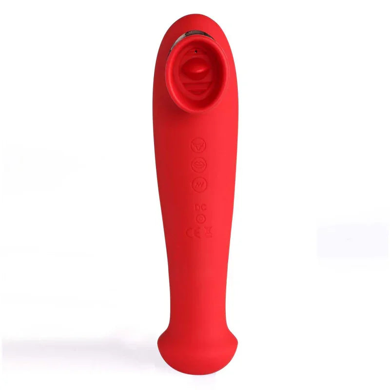 Destiny 15-Function Rechargeable Vibrating - Suction Wand - Cherry Red - MyPleasure