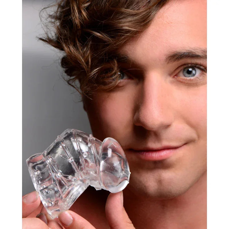 Detained 2.0 Restrictive Chastity Cage With Nubs - MyPleasure