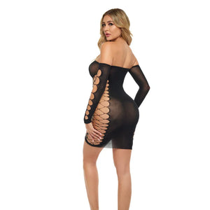 Diamond Drippin Dress - One Size - Black - MyPleasure