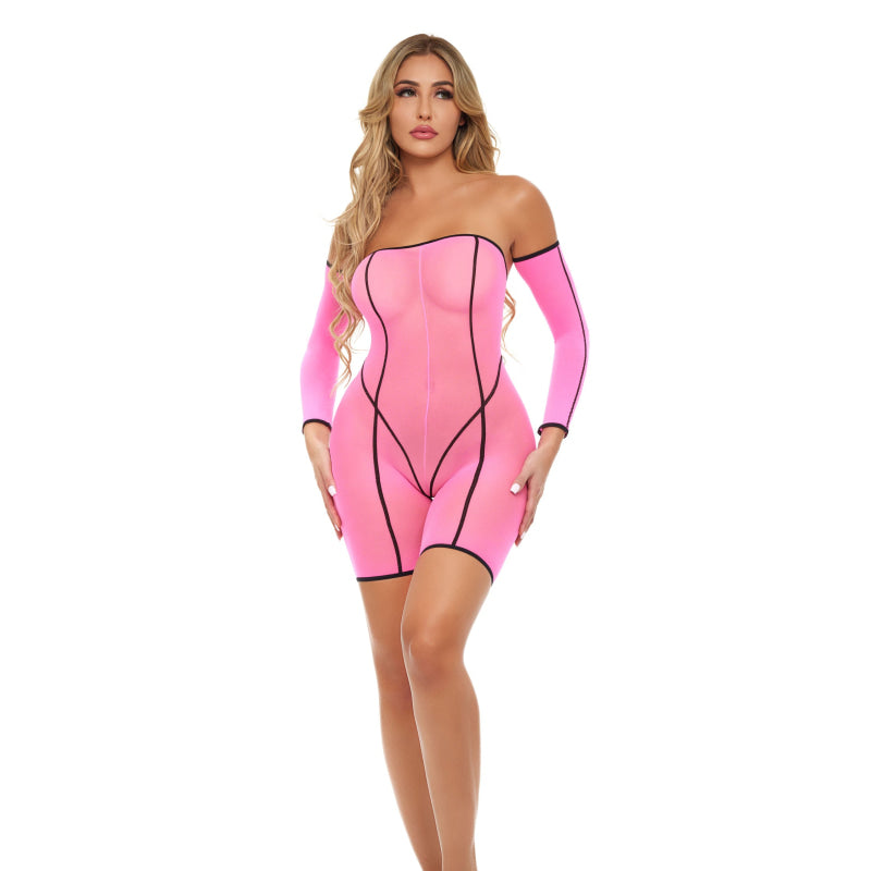 Double Vision Bodysuit Set - Pink