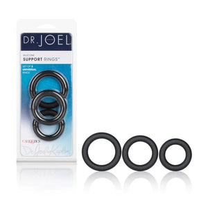 Dr. Joel Kaplan Silicone Support Rings - Black - MyPleasure