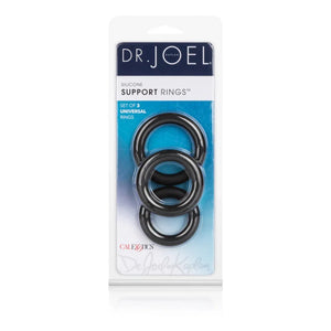 Dr. Joel Kaplan Silicone Support Rings - Black - MyPleasure
