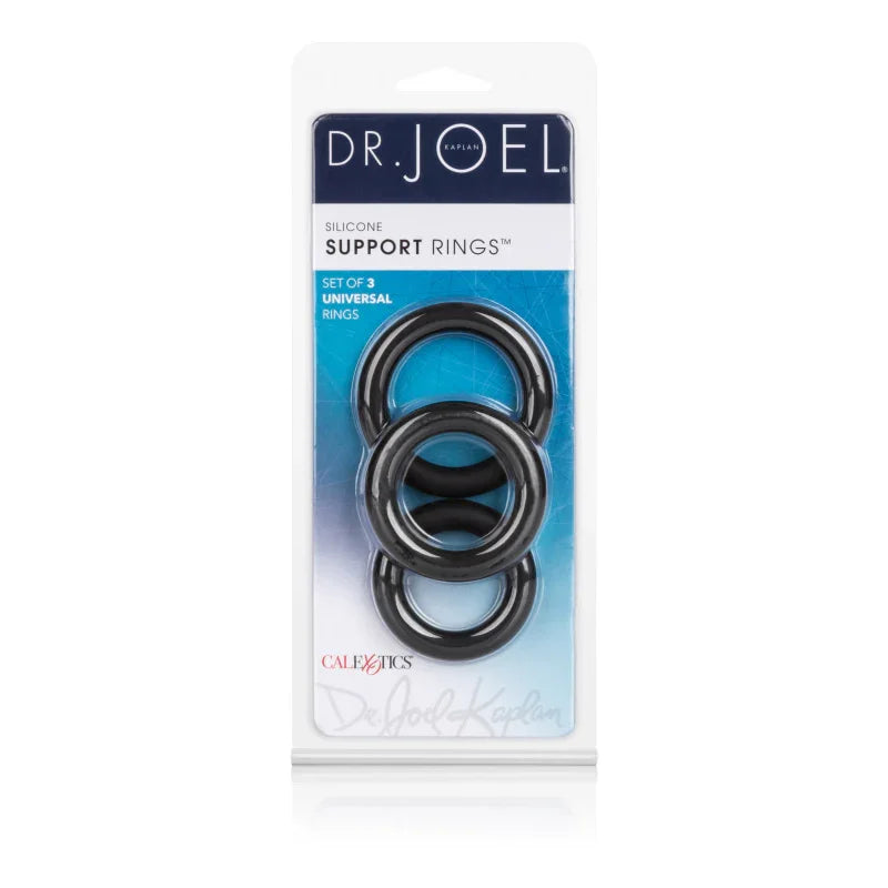 Dr. Joel Kaplan Silicone Support Rings - Black - MyPleasure