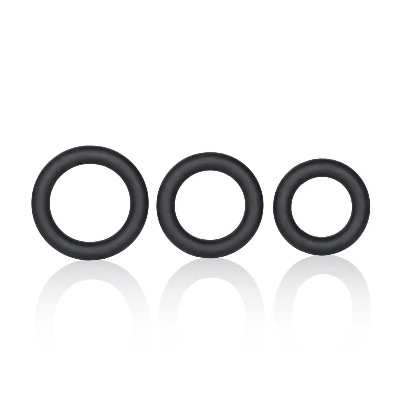 Dr. Joel Kaplan Silicone Support Rings - Black - MyPleasure