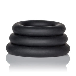 Dr. Joel Kaplan Silicone Support Rings - Black - MyPleasure