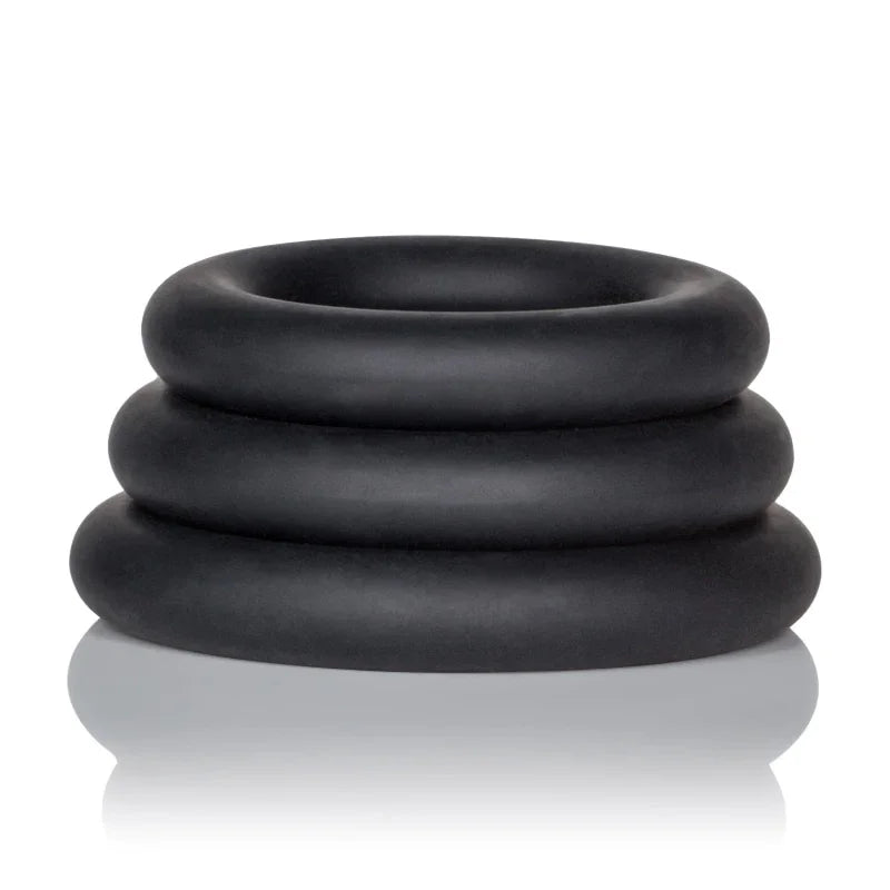 Dr. Joel Kaplan Silicone Support Rings - Black - MyPleasure