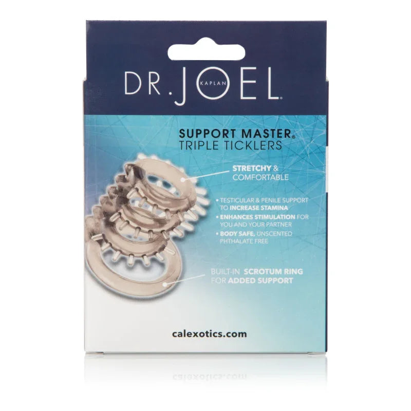 Dr. Joel Kaplan Support Master Triple Ticklers - Smoke - MyPleasure