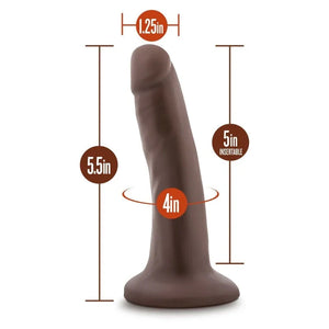 Dr. Skin - 5.5 Inch Cock With Suction Cup - Chocolate - MyPleasure