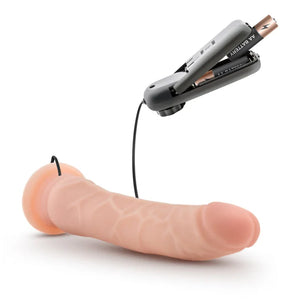 Dr. Skin - 8.5 Inch Vibrating Realistic Cock With Suction Cup - Vanilla - MyPleasure