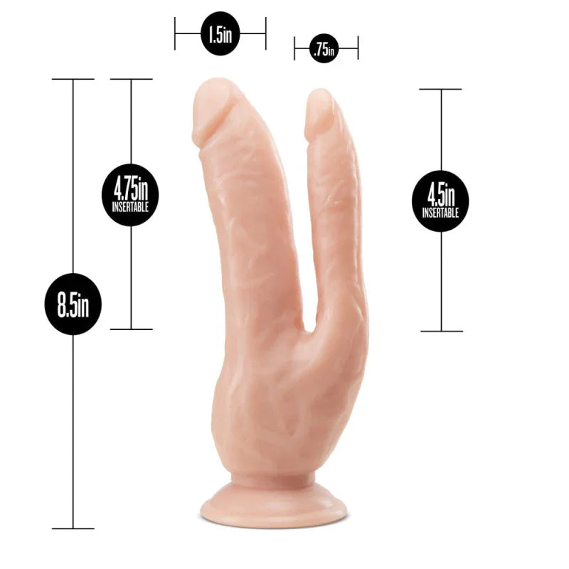 Dr. Skin - 8 Inch Dp Cock - Vanilla - MyPleasure
