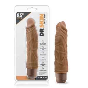 Dr. Skin - Cock Vibe 10 - 8.5 Inch Vibrating Cock - Mocha - MyPleasure