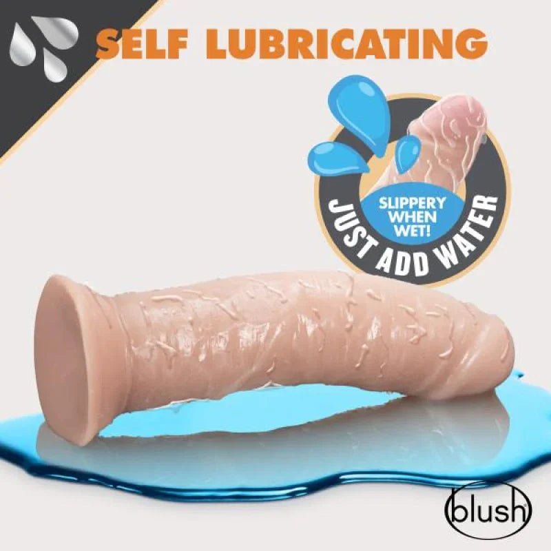 Dr. Skin Glide - 8 Inch Self Lubricating Dildo - Vanilla - MyPleasure