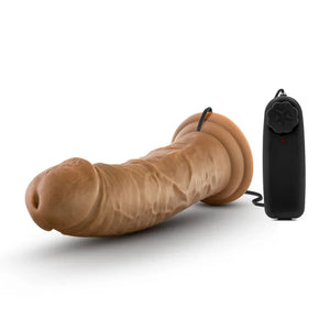 Dr. Skin - Dr. Joe - 8 Inch Vibrating Cock With Suction Cup - Mocha - MyPleasure