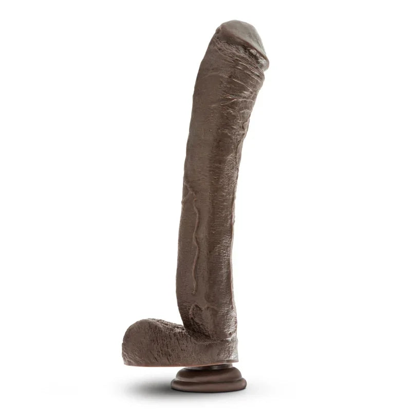 Dr. Skin Mr. Ed 13" Dildo With Suction Cup - Chocolate - MyPleasure