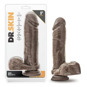 Dr. Skin - Mr. Magic - 9 Inch Dildo - Chocolate - MyPleasure