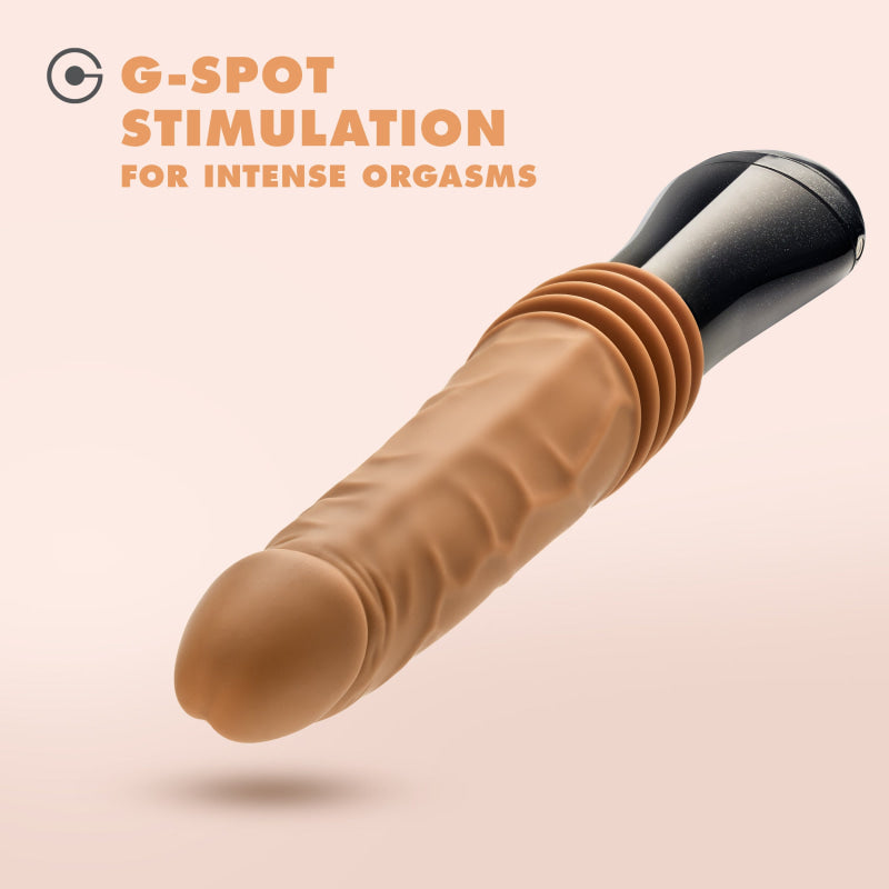 Dr. Skin Silicone - Dr. Arthur - Thrusting  Gyrating Vibrating Dildo - Tan