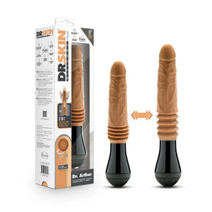 Dr. Skin Silicone - Dr. Arthur - Thrusting Gyrating Vibrating Dildo - Tan - MyPleasure