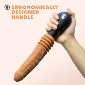 Dr. Skin Silicone - Dr. Arthur - Thrusting Gyrating Vibrating Dildo - Tan - MyPleasure
