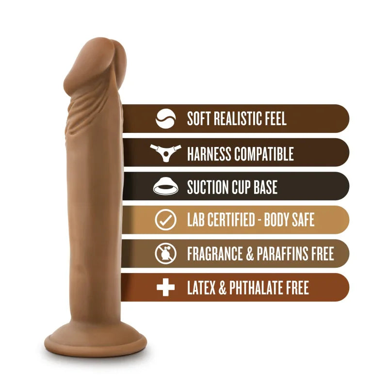 Dr. Skin - Dr. Small - 6 Inch Dildo - Mocha - MyPleasure