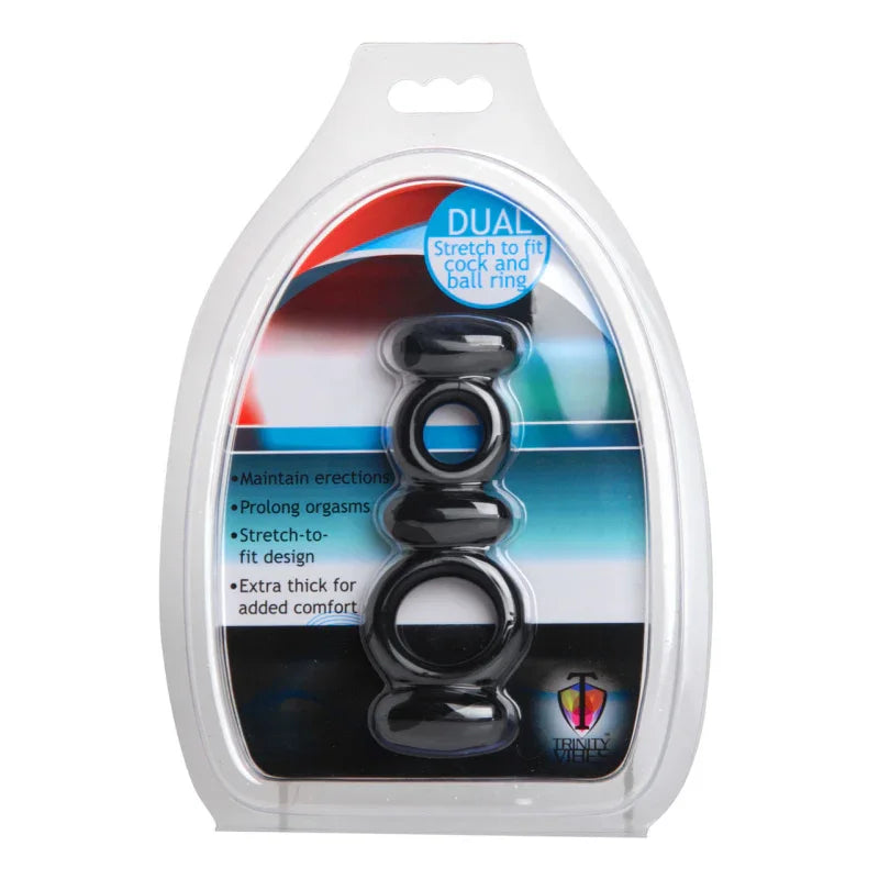 Dual Stretch to Fit Cock and Ball Ring - MyPleasure