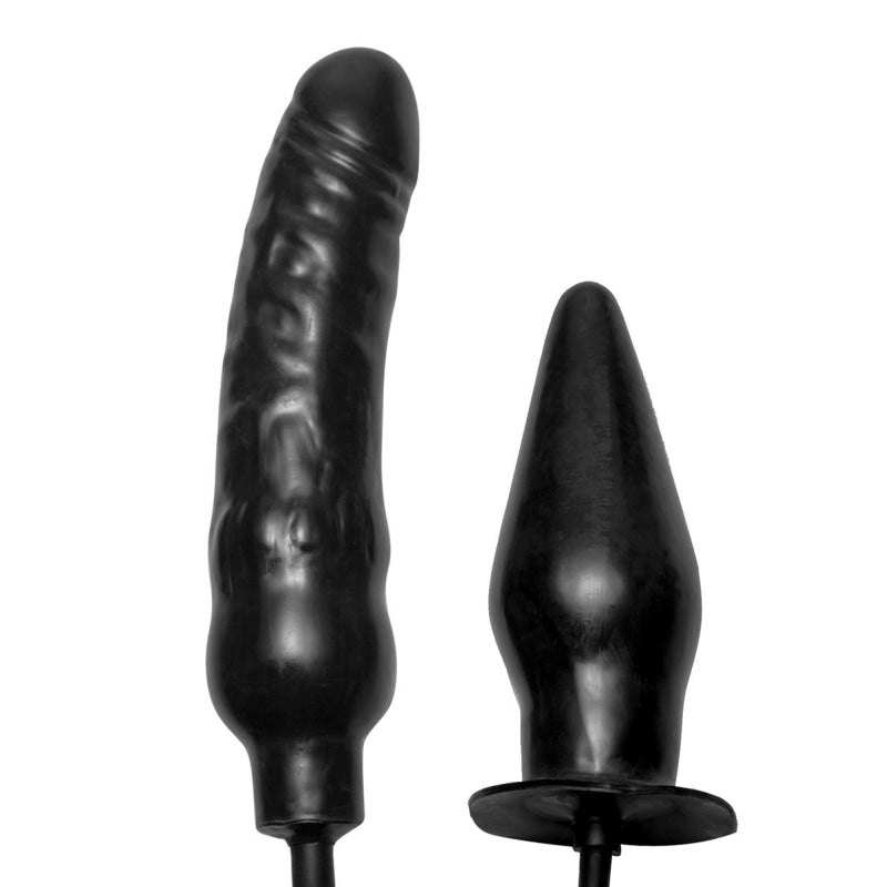 Duece Inflatable Dildo and Anal Plug Duo