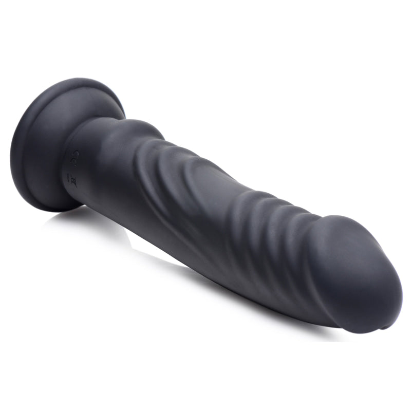 E-Stim and Vibrating Dildo With Remote - Black