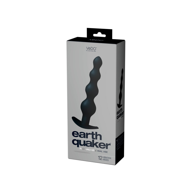 Earth Quaker Rechargeable Anal Vibe - Just Black