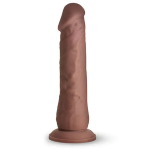 Easy Riders 7&quot; Silicone Dildo - Dark - MyPleasure