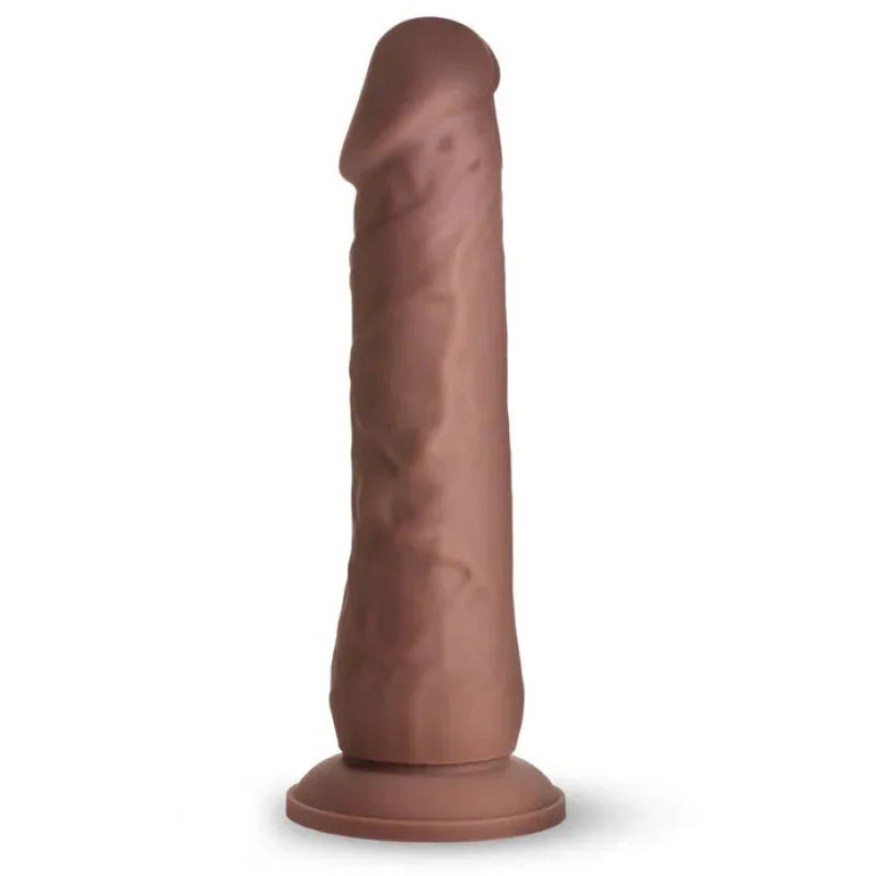 Easy Riders 7&quot; Silicone Dildo - Dark - MyPleasure