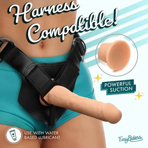 Easy Riders 7" Silicone Dildo - Light - MyPleasure