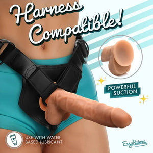 Easy Riders 7&quot; Silicone Dildo With Balls - Medium - MyPleasure