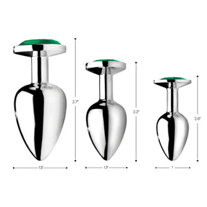 Emerald Gem Anal Plug Set - MyPleasure
