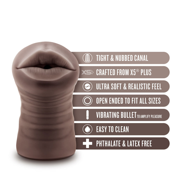 Enlust - Krystal - Vibrating Stroker - Brown