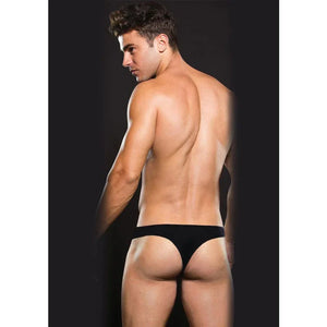 Envy Microfiber Thong - Large/xlarge - Black - MyPleasure