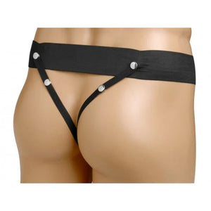 Erection Assist Hollow Strap on - Black - MyPleasure