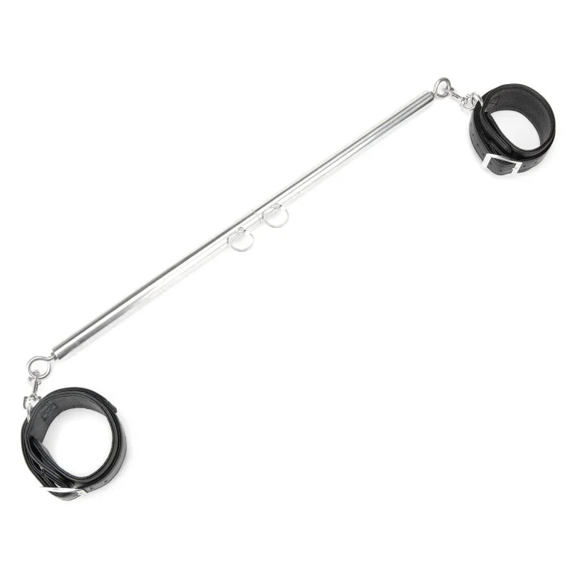 Expandable Spreader Bar Set 35"" - 47"" With Detachable Leatherette Cuffs - MyPleasure