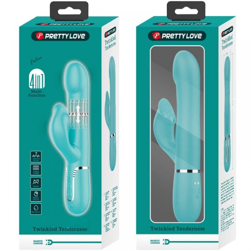 Falin Rabbit Vibrator Pearls - Turquoise