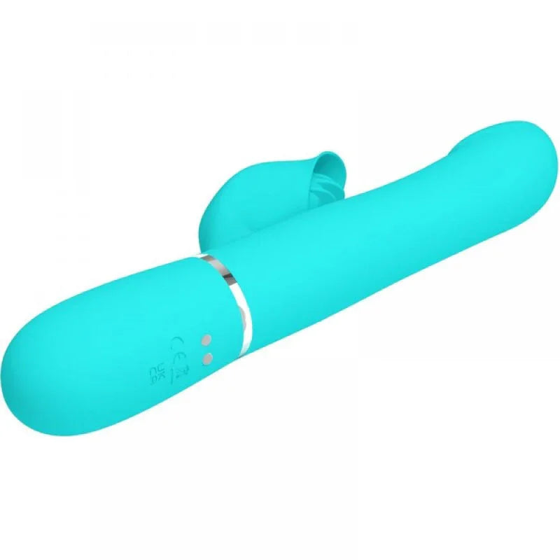 Falin Rabbit Vibrator Pearls - Turquoise - MyPleasure