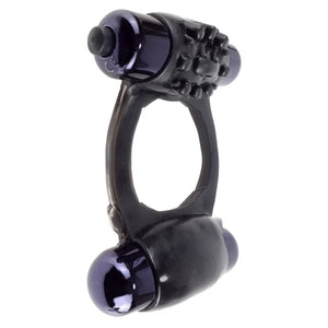 Fantasy C-Ringz Duo-Vibrating Super Ring Black - MyPleasure