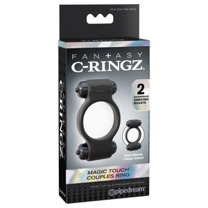 Fantasy C-Ringz Magic Touch Couples Ring - Black - MyPleasure