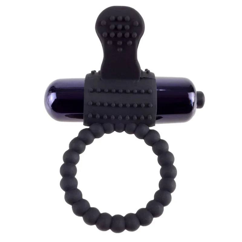 Fantasy C-Ringz Vibrating Silicone Super Ring Black - MyPleasure