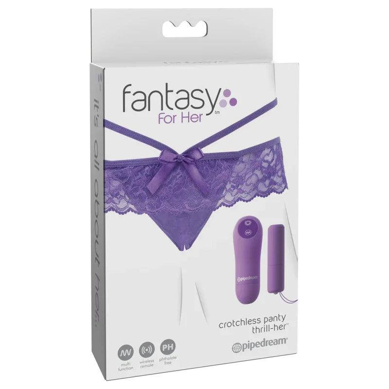 Fantasy for Her Crotchless Panty Thrill-Her - MyPleasure