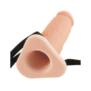 Fantasy X-Tensions 8-Inch Silicone Hollow Extension - Flesh - MyPleasure