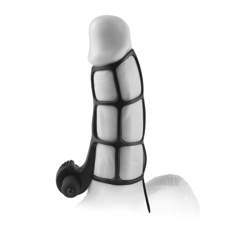 Fantasy X-Tensions Deluxe Silicone Power Cage  - Black