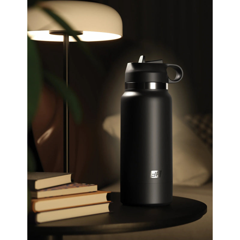 Fap Flask - Thrill Seeker - Black Bottle - Frosted